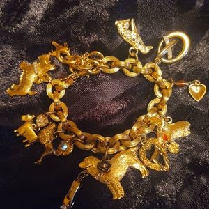 Kirks Folly Dog Charm Bracelet